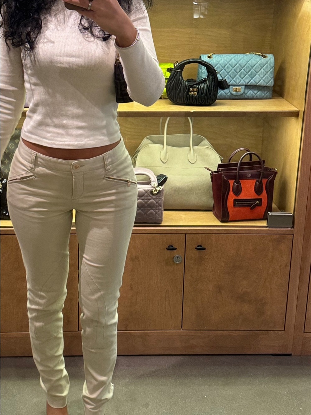 Dolce & Gabbana Cream Straight-Leg Jeans